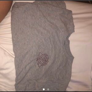Grey rose obey shirt